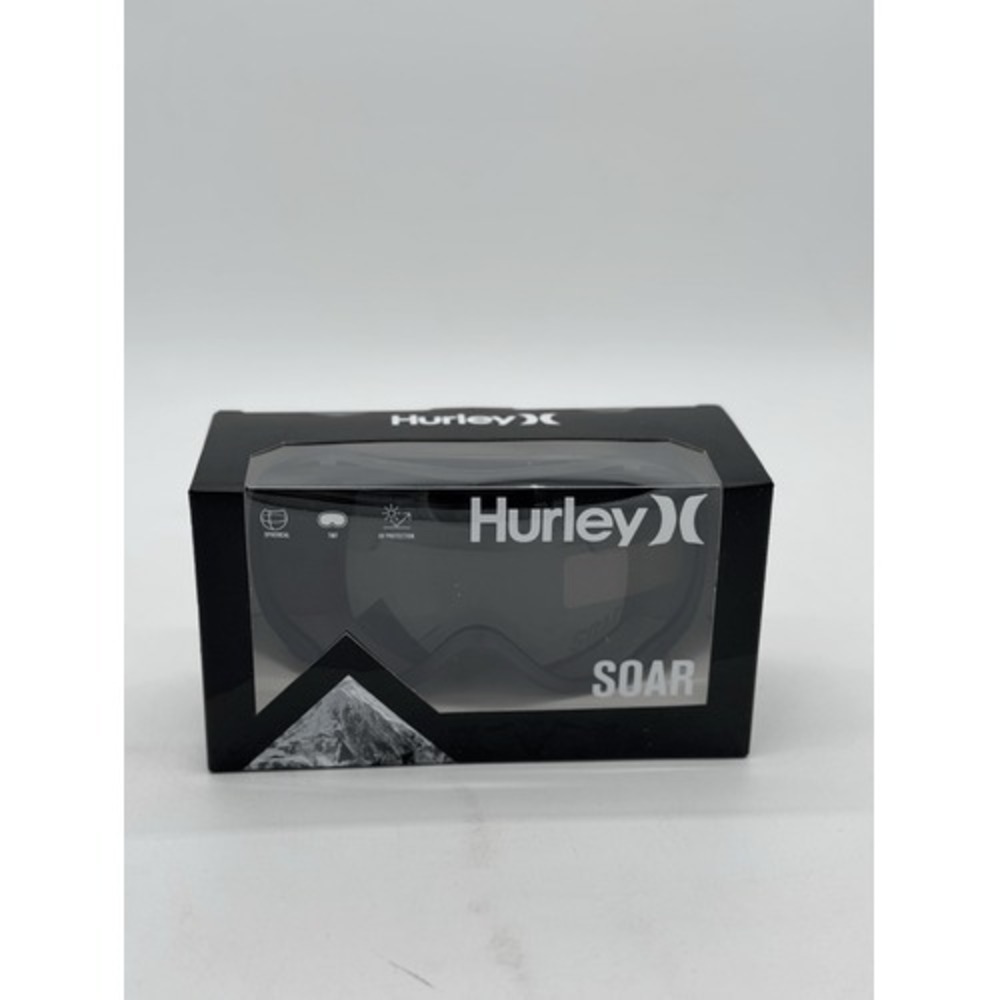 Hurley Soar Snow Goggles Spherical Light Grey Lenses Spherical Snowboarding NEW